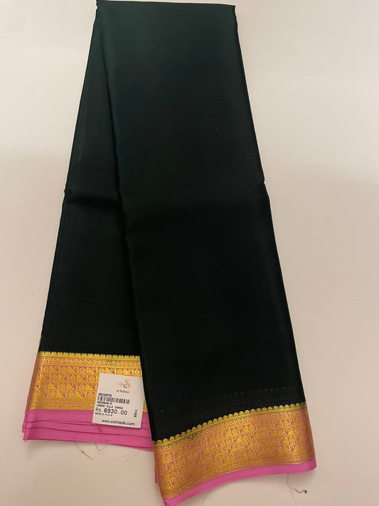 Mysore Crepe Saree SBE96H6-5 By SRISHTA